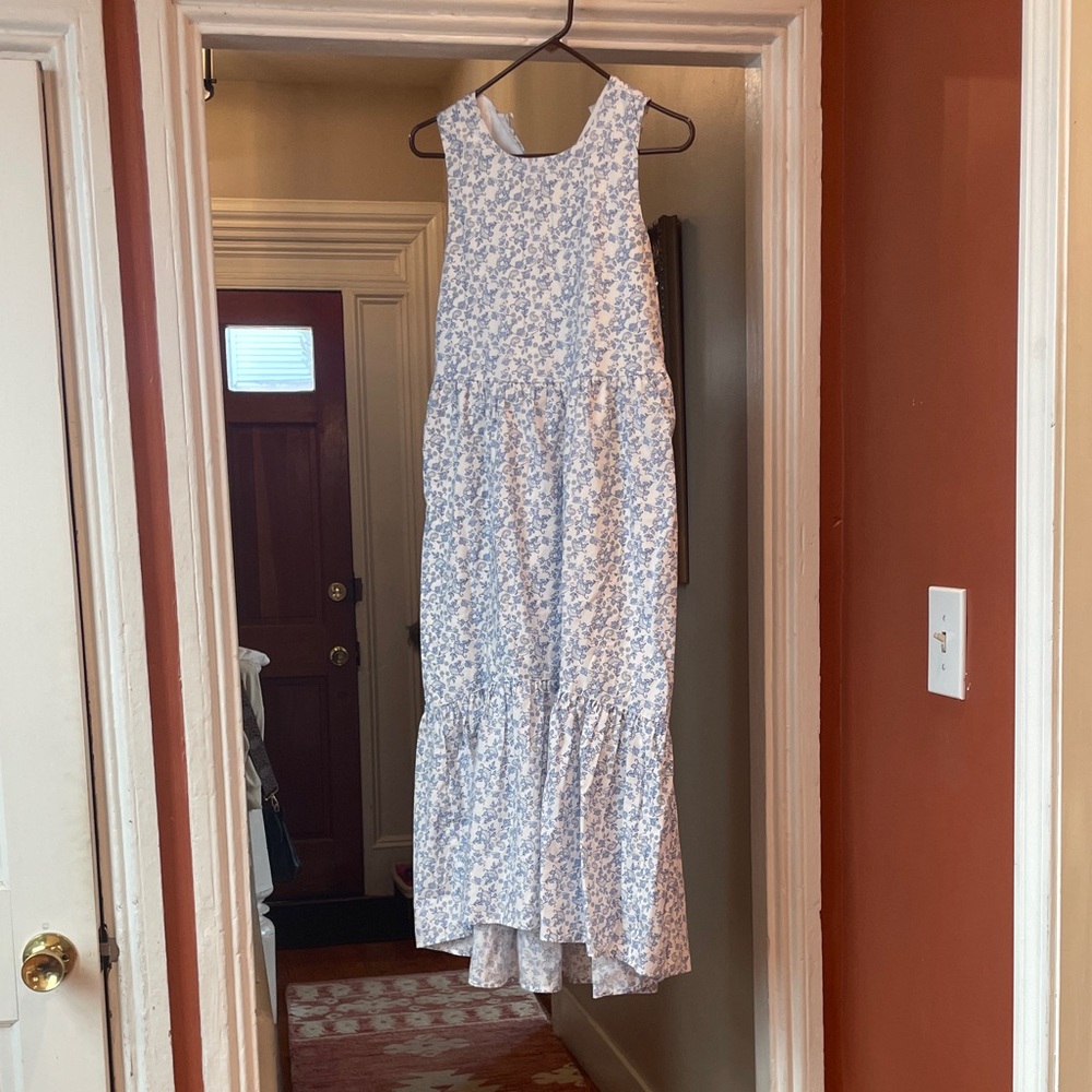 Abercrombie Kids Floral Sleeveless High Neck Flowy Maxi Dress